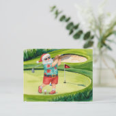 Weihnachten am Golf mit dem Weihnachtsmann (Stehend Vorderseite)