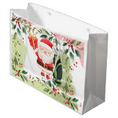 Weihnachten am Golf mit dem Weihnachtsmann Große Geschenktüte (Vorderseite Schrägansicht)