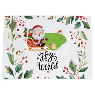Weihnachten am Golf mit dem Weihnachtsmann Große Geschenktüte