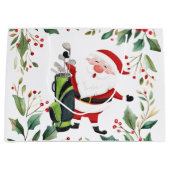 Weihnachten am Golf mit dem Weihnachtsmann Große Geschenktüte (Vorderseite)