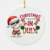 Weihnachten am Meer Keramik Ornament (Hinten)