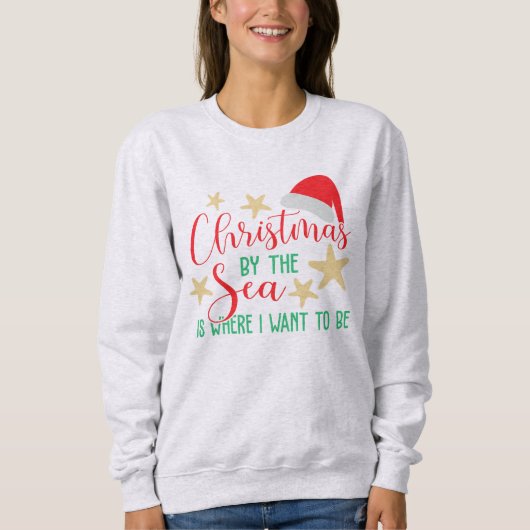 Weihnachten am Meer Sweatshirt (Vorderseite)
