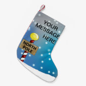 Weihnachten am Nordpol Kleiner Weihnachtsstrumpf (Vorderansicht (hängend))