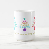Weihnachten am Sea Starfish Trees Sprichwort Kaffeetasse (Mittel)