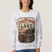Weihnachten am See Vintage Sweatshirt (Vorderseite)