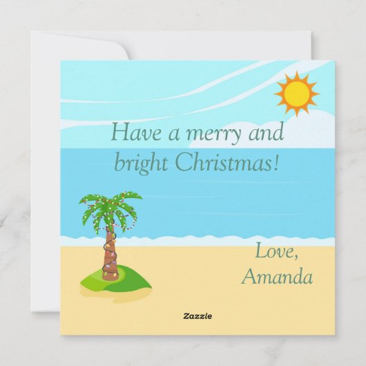 Weihnachten am Strand (Rückseite)