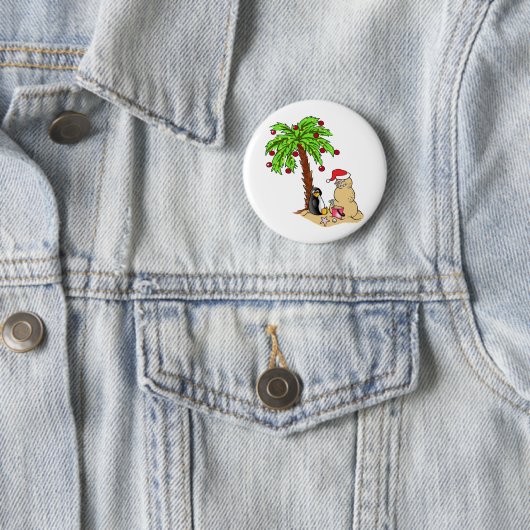 Weihnachten am Strand Button (Beispiel)