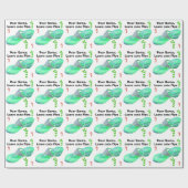 Weihnachten am Strand drehen Reinfall-Sandelholze Geschenkpapier (Flach)