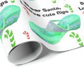 Weihnachten am Strand drehen Reinfall-Sandelholze Geschenkpapier (Rolleneckpunkt)