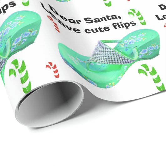 Weihnachten am Strand drehen Reinfall-Sandelholze Geschenkpapier (Rolleneckpunkt)