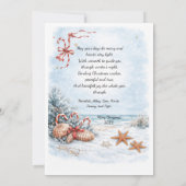 Weihnachten am Strand | Einladung (Rückseite)