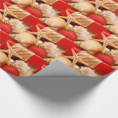 Weihnachten am Strand Geschenkpapier (Ecke)
