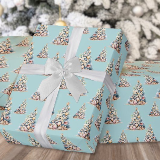 Weihnachten am Strand Geschenkpapier