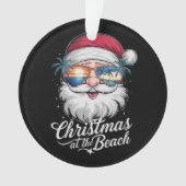 Weihnachten am Strand Hawaiian Sommerurlaub Ornament (Vorderseite)