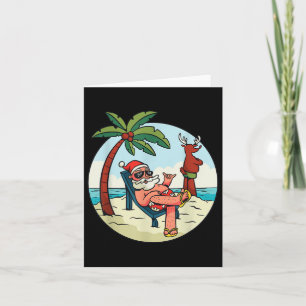 Weihnachten am Strand im Juli Karte