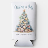 Weihnachten am Strand im Juli Selters Dosenkühler (Vorderseite)