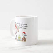 Weihnachten am Strand Kaffeetasse (Vorderseite Links)