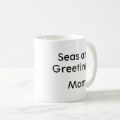Weihnachten am Strand Personalisierter Becher Kaffeetasse (VorderseiteRechts)