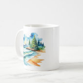 Weihnachten am Strand Personalisierter Becher Kaffeetasse (Vorderseite Links)