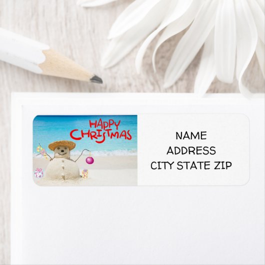 **WEIHNACHTEN AM STRAND** RÜCKSENDEADRESSE (Insitu)