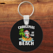 Weihnachten am Strand Sommer Weihnachten in J Schlüsselanhänger (Vorderseite)