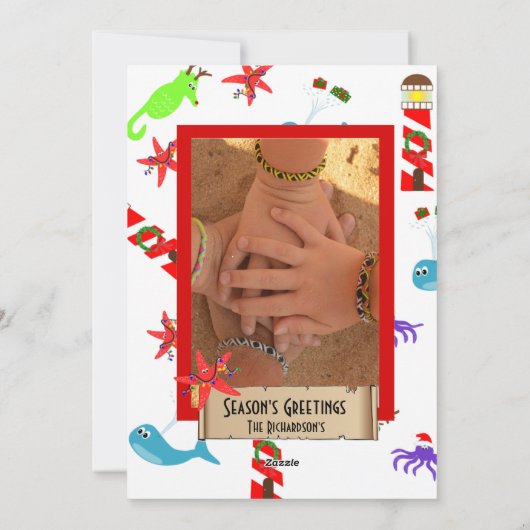 Weihnachten am Strand und Sandy New Year Sea Creat (Rückseite)