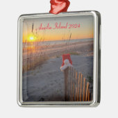 Weihnachten am Strand von Amelia Insel Ornament (Links)