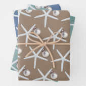 Weihnachten am Strand von Starfish und Ornament Geschenkpapier Set (Beispiel)