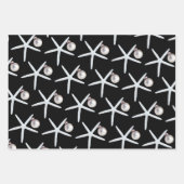 Weihnachten am Strand von Starfish und Ornament Geschenkpapier Set (Vorderseite 3)