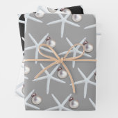Weihnachten am Strand von Starfish und Ornament Geschenkpapier Set (Beispiel)