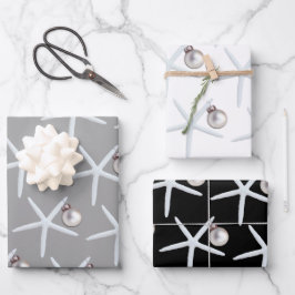 Weihnachten am Strand von Starfish und Ornament Geschenkpapier Set