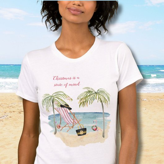 Weihnachten am Strand Weihnachten Bella+Leinwand T-Shirt