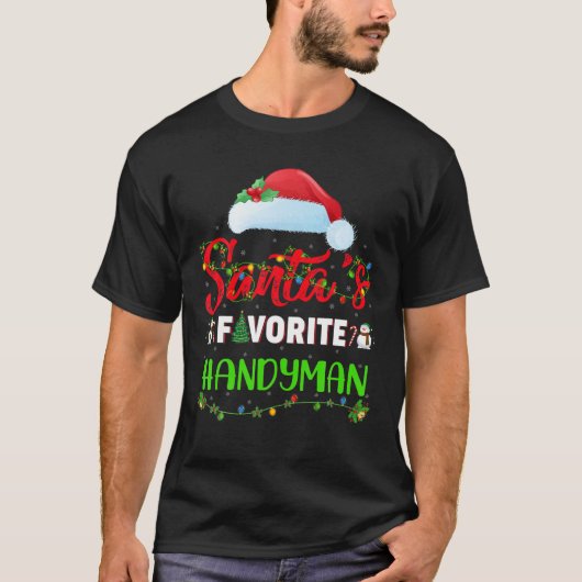 Weihnachten am Weihnachtsmann als Lieblingshandyma T-Shirt (Vorderseite)