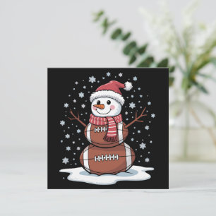Weihnachten American Football Schneemann Xmas Spor