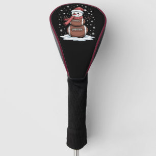 Weihnachten American Football Schneemann Xmas Spor Golf Headcover