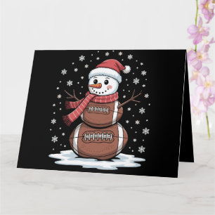 Weihnachten American Football Schneemann Xmas Spor Karte