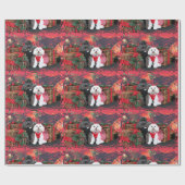 Weihnachten - Amiche Pudel - Tinkerbell maltesisch Geschenkpapier (Flach)