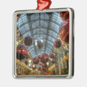 Weihnachten an Covent Garten, London Silbernes Ornament (Links)