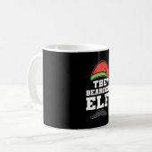 Weihnachten an den bärtigen Elfen Kaffeetasse (Vorderseite Links)