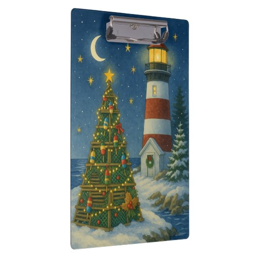 Weihnachten an der Atlantikküste Klemmbrett (Rechts)