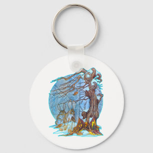 Weihnachten an der Elf Hall Key Chain Schlüsselanhänger