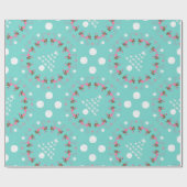 Weihnachten an der Küste Flamingo an der Küste Geschenkpapier (Flach)