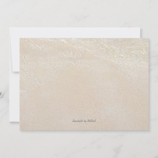 Weihnachten an der Küste Foto Sand Dollar (Rückseite)