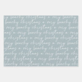 Weihnachten an der Küste Geschenkpapier Set (Vorderseite 3)