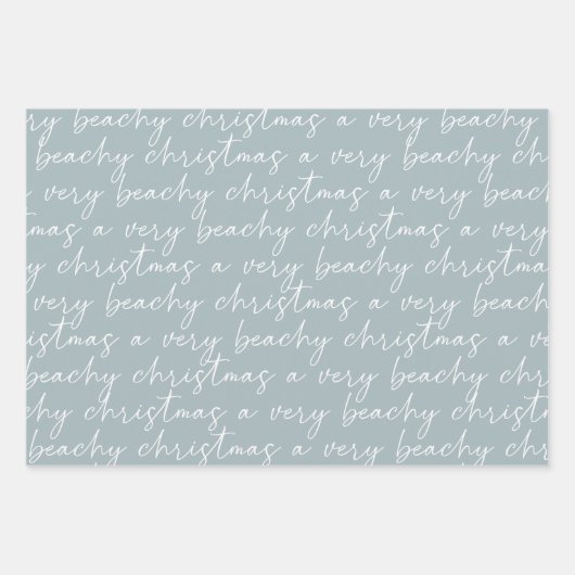 Weihnachten an der Küste Geschenkpapier Set (Vorderseite 3)