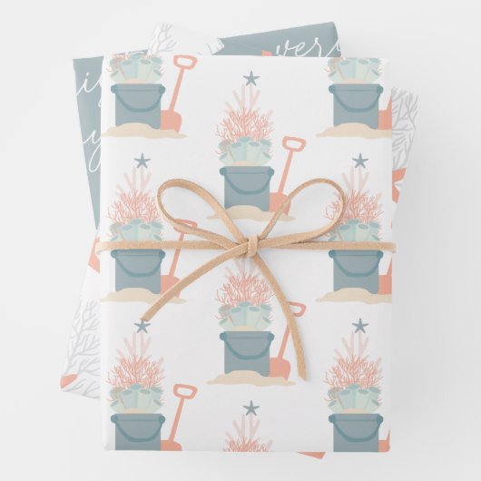 Weihnachten an der Küste Geschenkpapier Set (Beispiel)