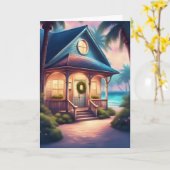 Weihnachten an der Küste Karte (Gelbe Blume)