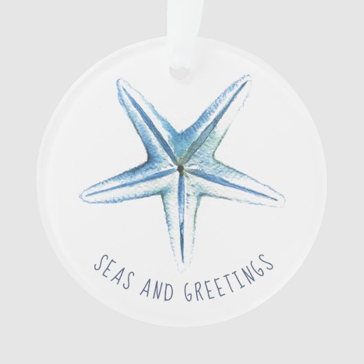 Weihnachten an der Küste Ornament (Vorderseite)