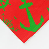 Weihnachten an der Küste Schönes Muster Fleecedecke (Ecke)