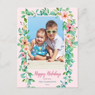 Weihnachten an der Küste Tropischer Happy Holidays Postkarte